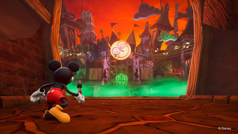 Disney Epic Mickey: Rebrushed Wasteland gameplay — official THQ Nordic and Disney promotional screenshot