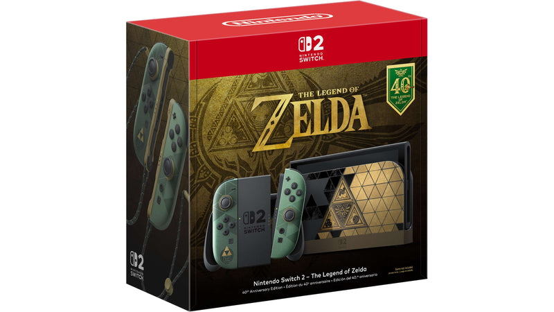 Nintendo Switch 2 – The Legend of Zelda – 40th Anniversary Edition retail package
