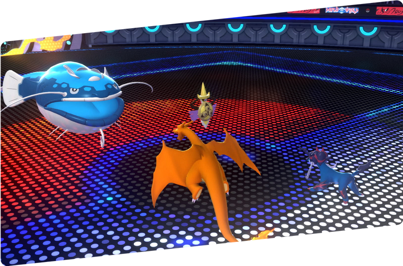 Official Pokémon Champions battle screenshot with Dondozo and Aegislash facing Charizard and Hisuian Samurott