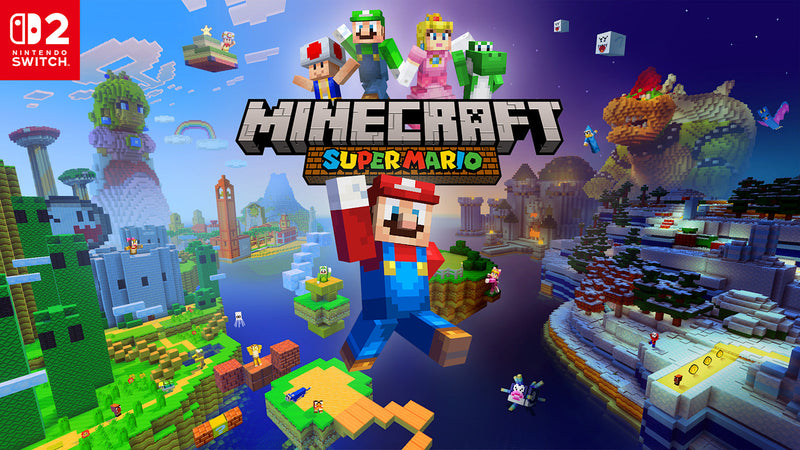 Official Minecraft Nintendo Switch 2 Super Mario Mash-Up key art, Nintendo and Mojang