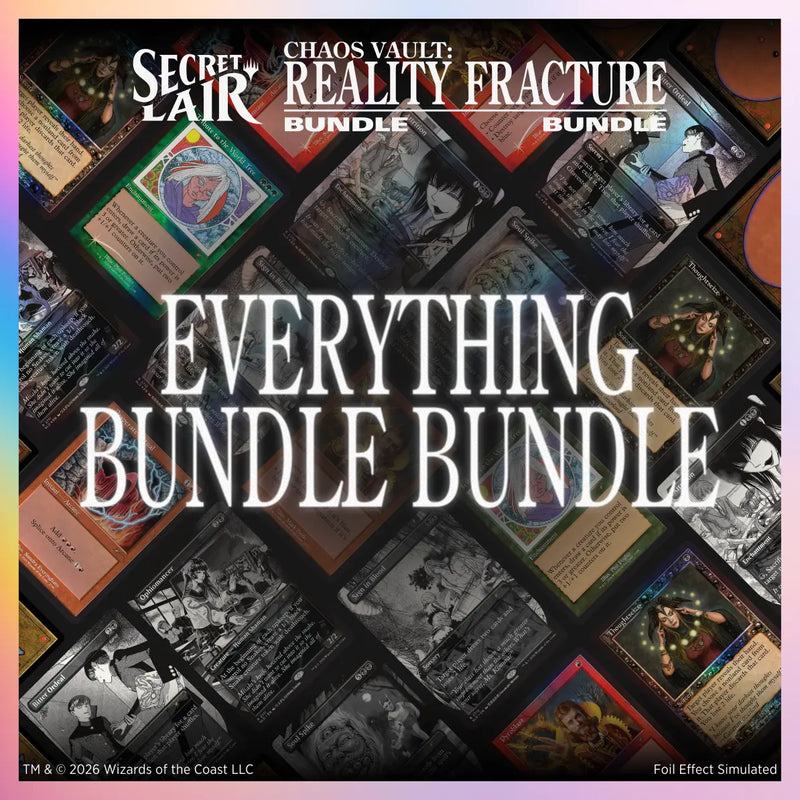 Official Reality Fracture Secret Lair Everything Edition promotional bundle artwork