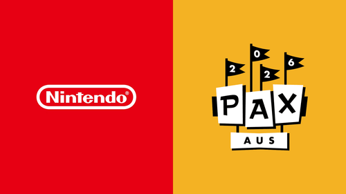 Nintendo booth at PAX Aus 2026 official promotional banner