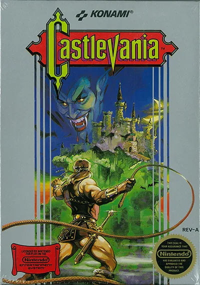 Castlevania 40th anniversary original NES release official promotional artwork from Konami