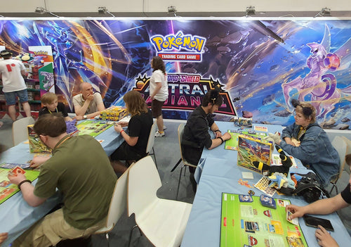 Pokémon Trading Card Game play area at Pyrkon 2022