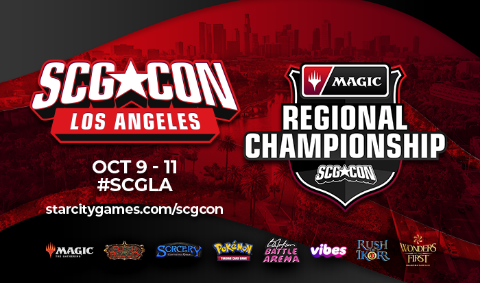 Official SCG CON Los Angeles 2026 MTG Regional Championship promotional event banner