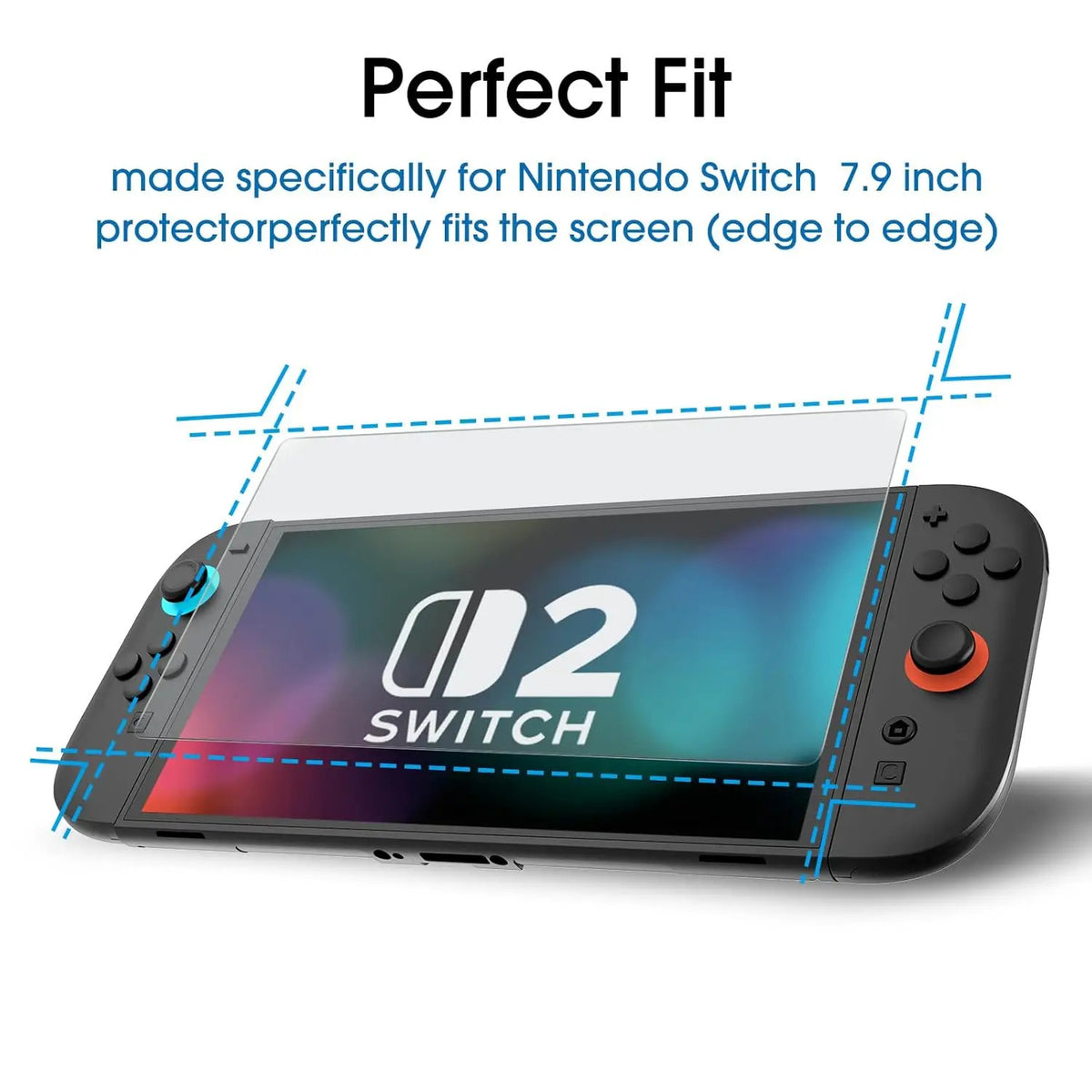 Nintendo Switch 2 Carry Case Bundle | Screen Protector + Game Card Holder