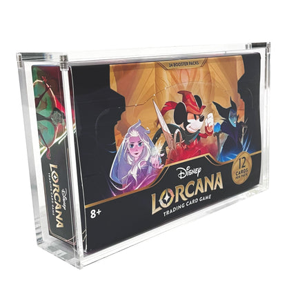 Lorcana Booster Box Acrylic Display Case | Magnetic Lid, UV Protection