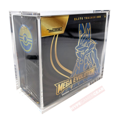 Premium Pokémon ETB Acrylic Case Magnetic Lid UV Safe Elite Trainer Box Case
