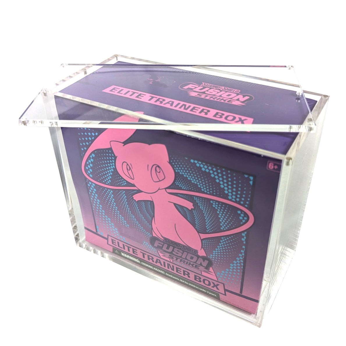 Premium Pokémon ETB Acrylic Case Magnetic Lid UV Safe Elite Trainer Box Case