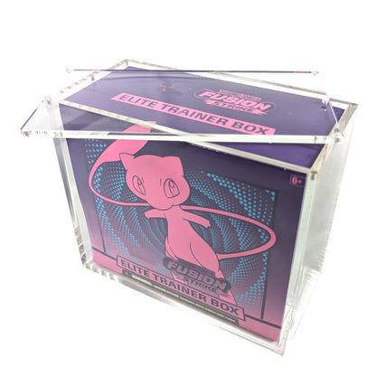 Premium Pokémon ETB Acrylic Case Magnetic Lid UV Safe Elite Trainer Box Case