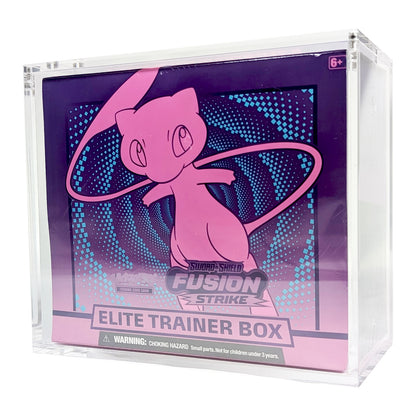 Premium Pokémon ETB Acrylic Case Magnetic Lid UV Safe Elite Trainer Box Case