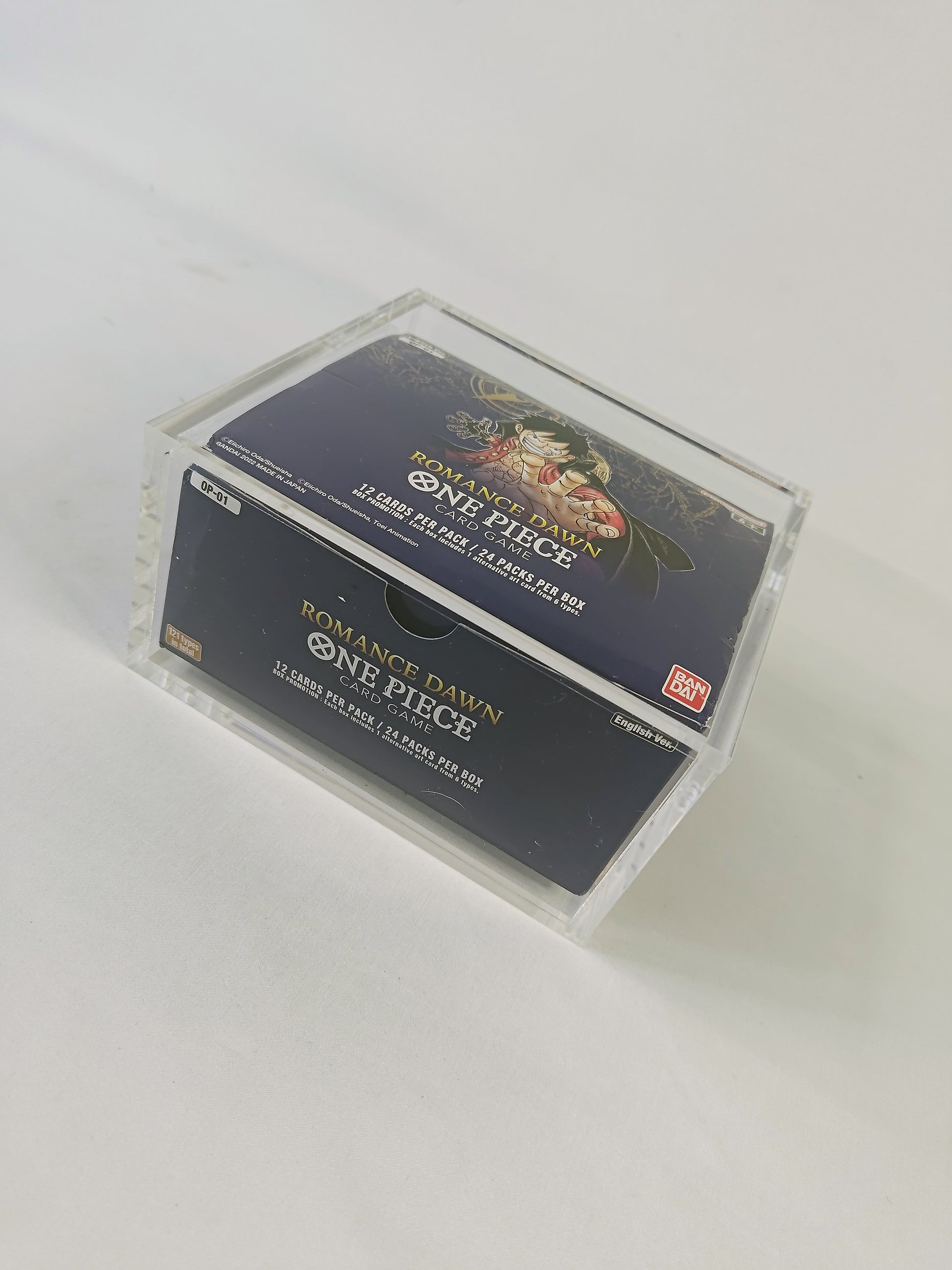 one piece romance dawn booster box case english One Piece Booster Box Acrylic Display Case – Hype Gamer Gear