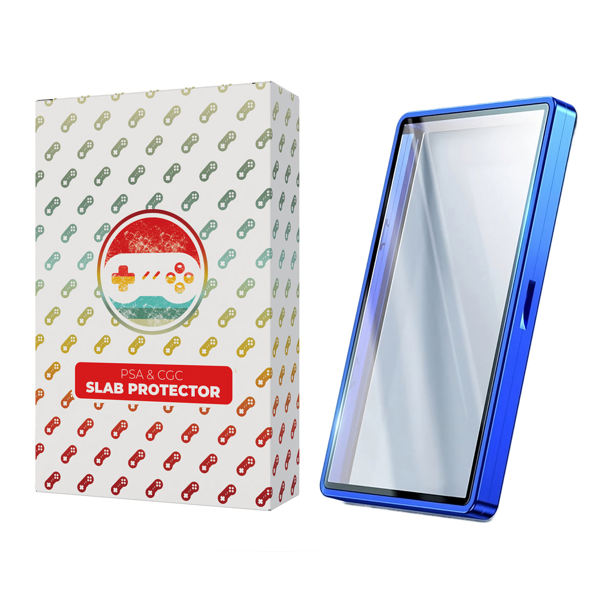 PSA & CGC Graded Card Display Holder | Aluminum + Tempered Glass
