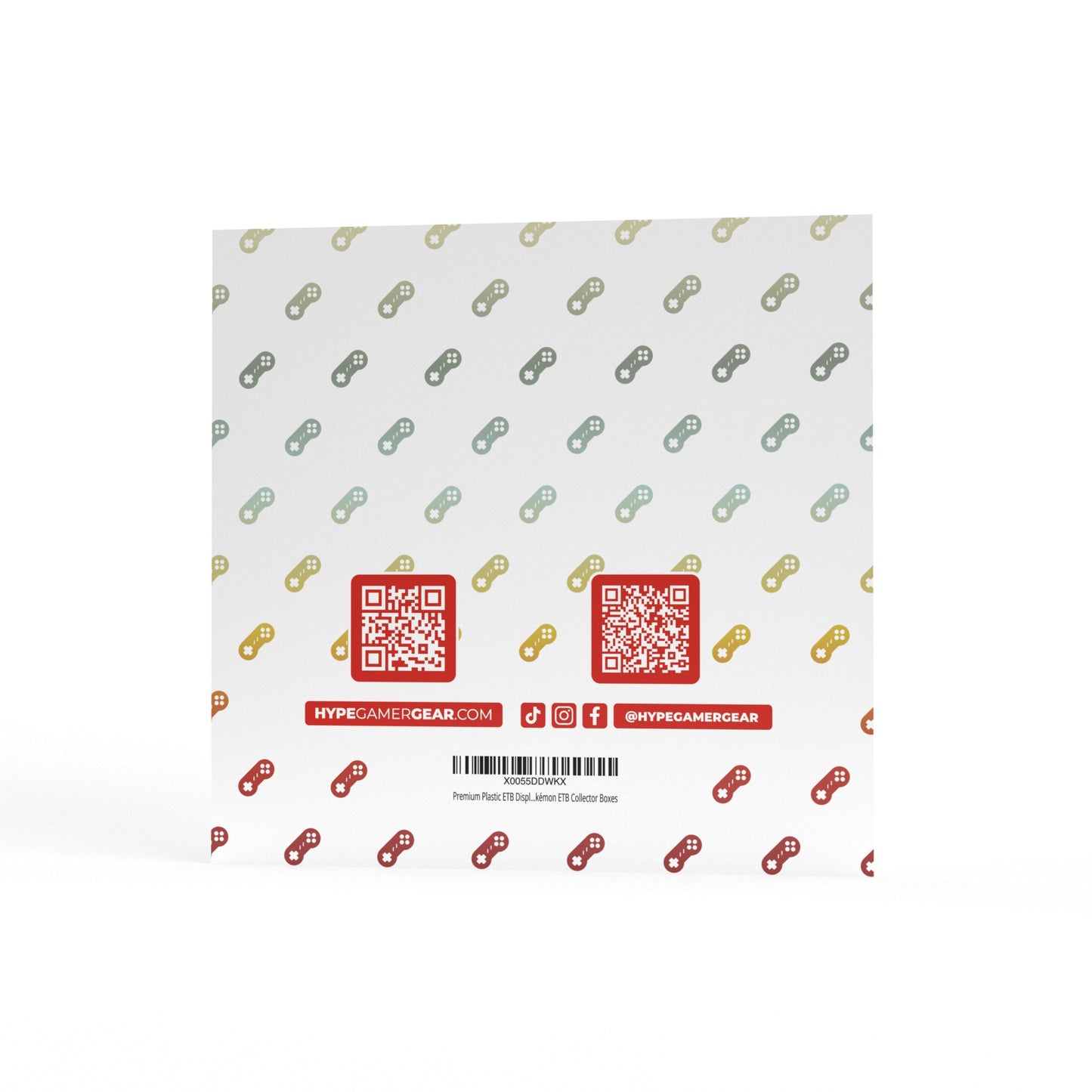 Hype Gamer Gear ETB protector packaging back