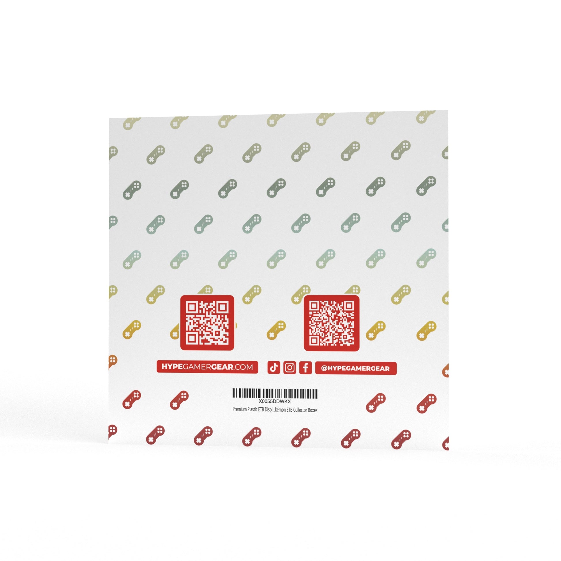 Hype Gamer Gear ETB protector packaging back