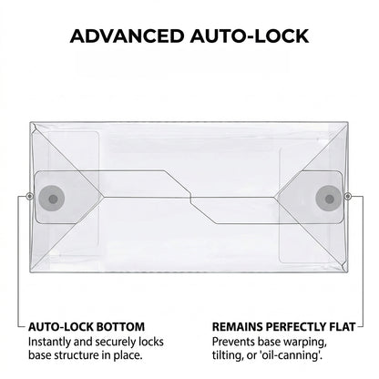 Auto-lock bottom construction